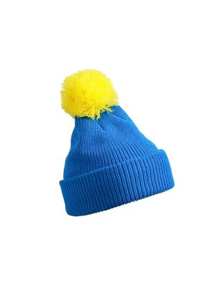 Pompon Hat with Brim