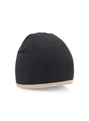 Two-Tone Beanie Knitted Hat
