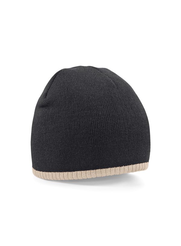 Two-Tone Beanie Knitted Hat