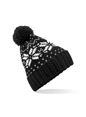 Fair Isle Snowstar Beanie