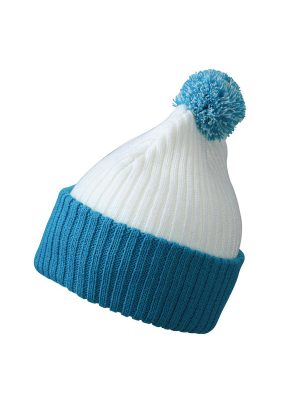 Knitted Cap with Pompon