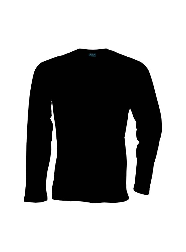 T-shirt uomo manica lunga scollo a V