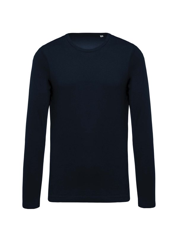 T-shirt uomo cotone BIO girocollo manica lunga