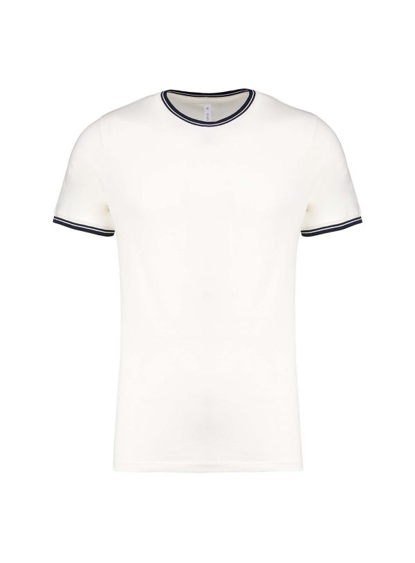 T-shirt piqué uomo girocollo