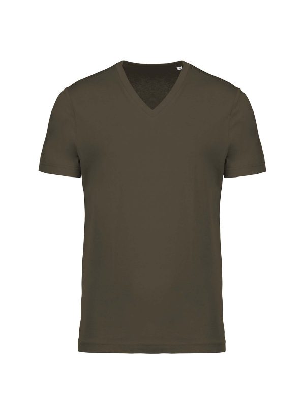 T-shirt uomo cotone BIO scollo a V