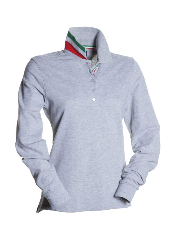 Polo Long-Nation Lady Melange
