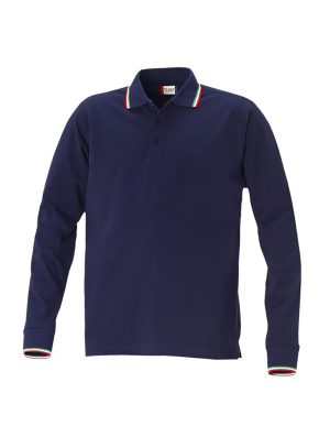 Polo Amarillo Manica Lunga