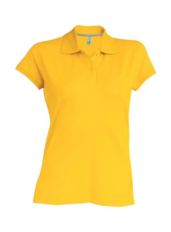 Polo piqué donna manica corta