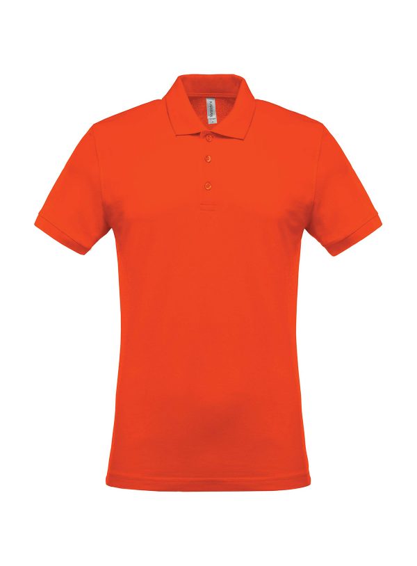 Polo piqué uomo manica corta