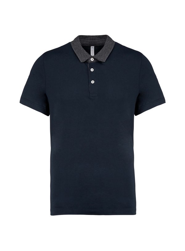Polo jersey uomo bicolore