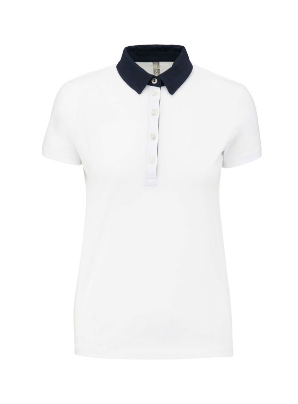 Polo jersey donna bicolore