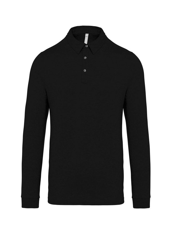 Polo jersey uomo manica lunga